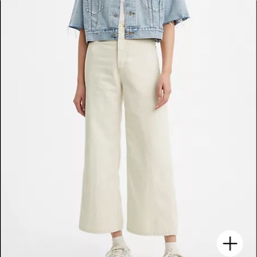 Premium Levi’s Ribcage wide leg cropped pants